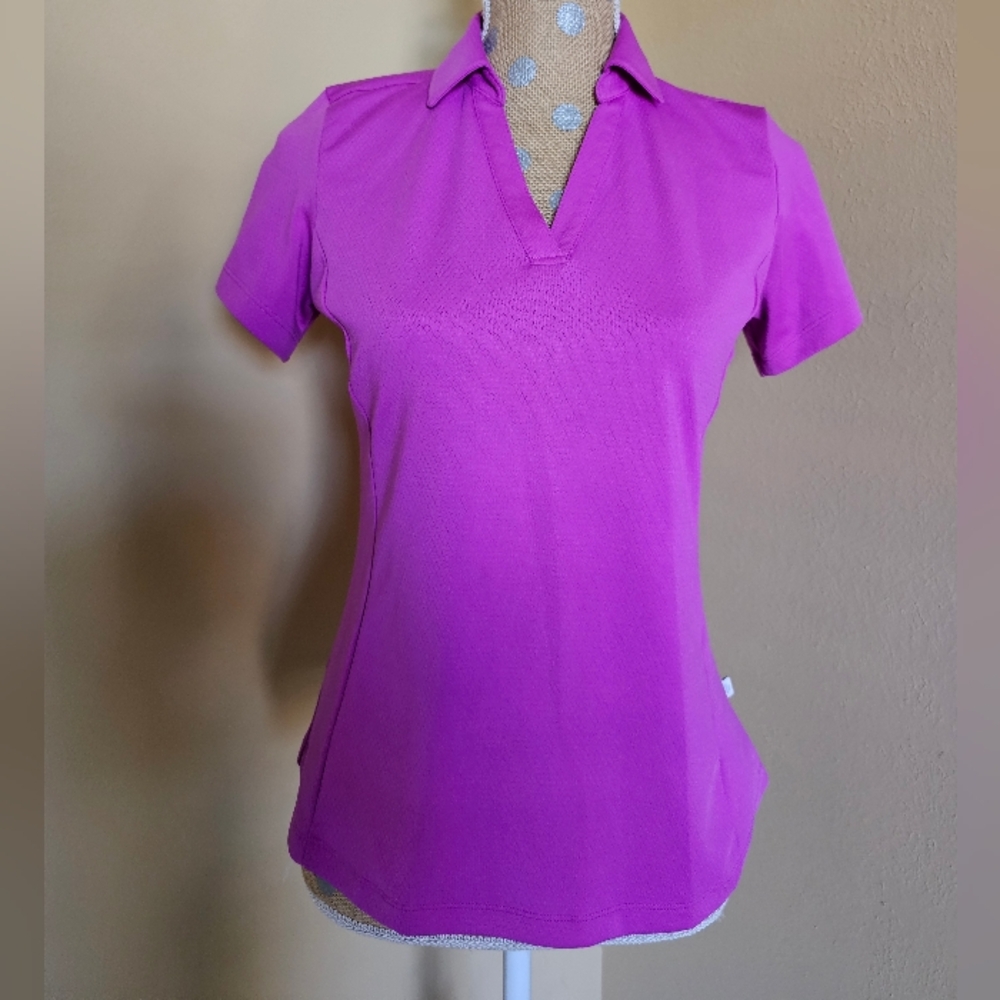 Lady Hagen Magenta Pink Golf Shirt Small